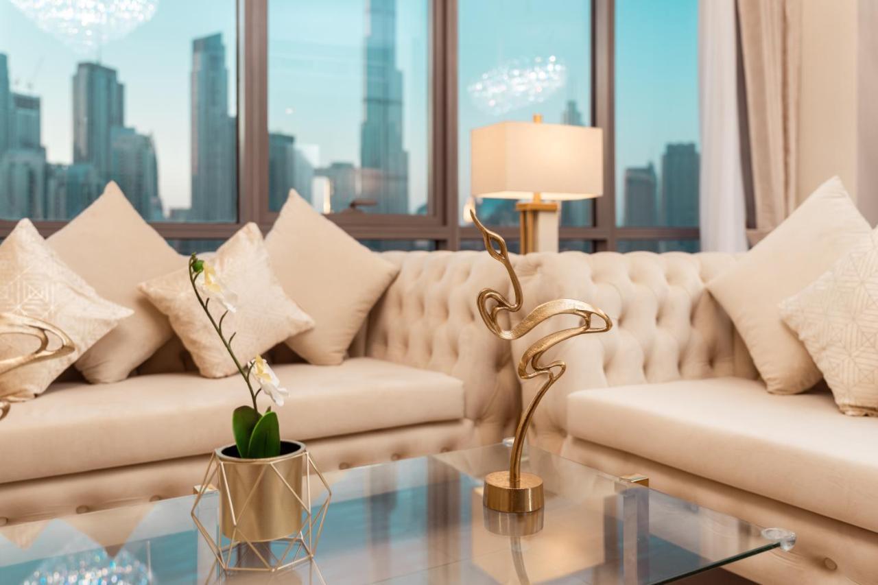 Elite Royal Apartment - Panoramic Full Burj Khalifa, Fountain & Skyline View - Baron Дубай Экстерьер фото
